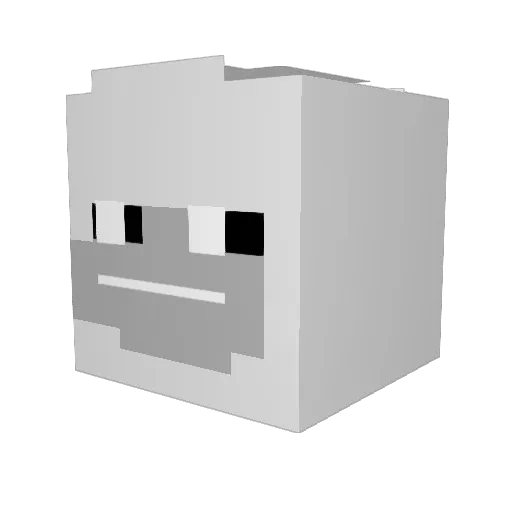 rhytmind Minecraft avatar head, 3D render
