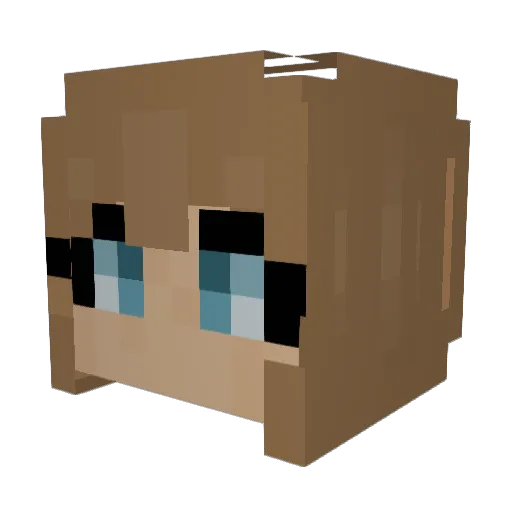 rhyus_ Minecraft avatar head, 3D render