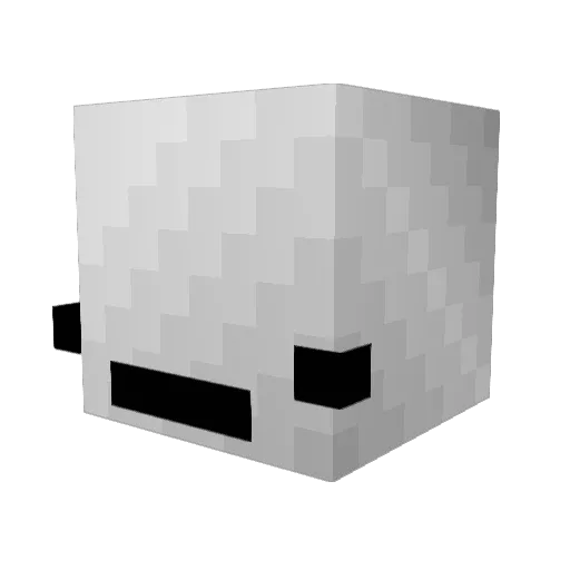 rhyyyyss Minecraft avatar head, 3D render