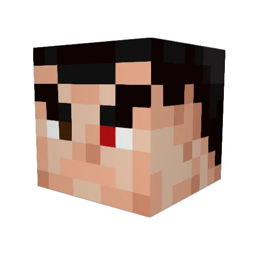 riGGeDx Minecraft avatar head, 3D render
