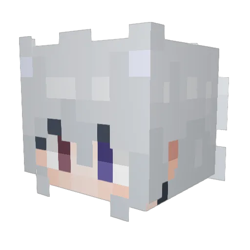 ri___17 Minecraft avatar head, 3D render