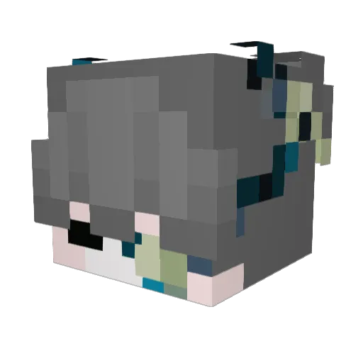 ri_luo11 Minecraft avatar head, 3D render