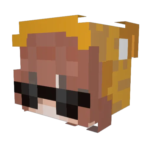 riaa_666 Minecraft avatar head, 3D render