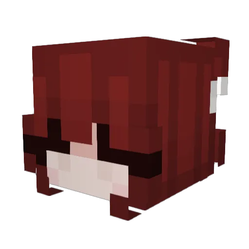 riacchie Minecraft avatar head, 3D render