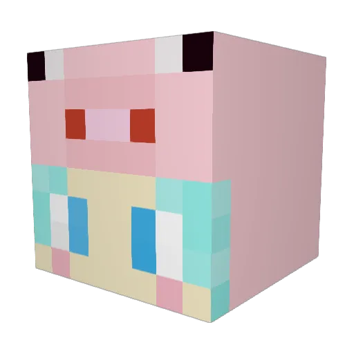 riam0129 Minecraft avatar head, 3D render