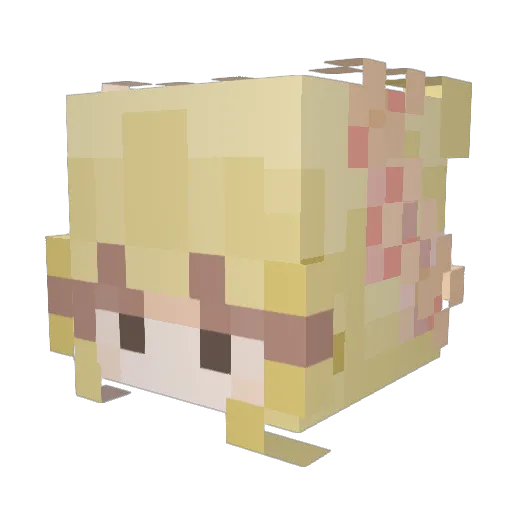 riannagray1011 Minecraft avatar head, 3D render