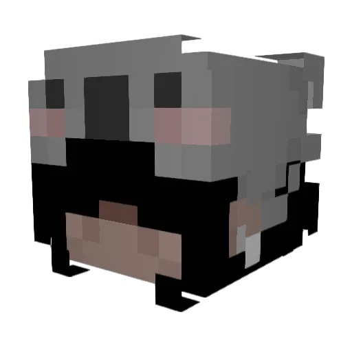 riaria18 Minecraft avatar head, 3D render