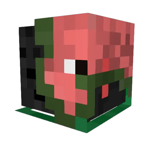 riat9 Minecraft avatar head, 3D render