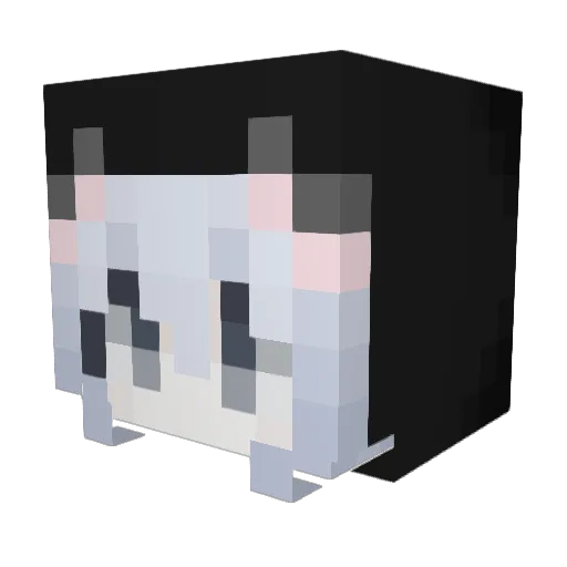 riazzz Minecraft avatar head, 3D render