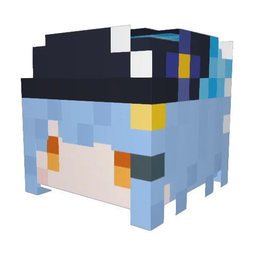 riba0923 Minecraft avatar head, 3D render