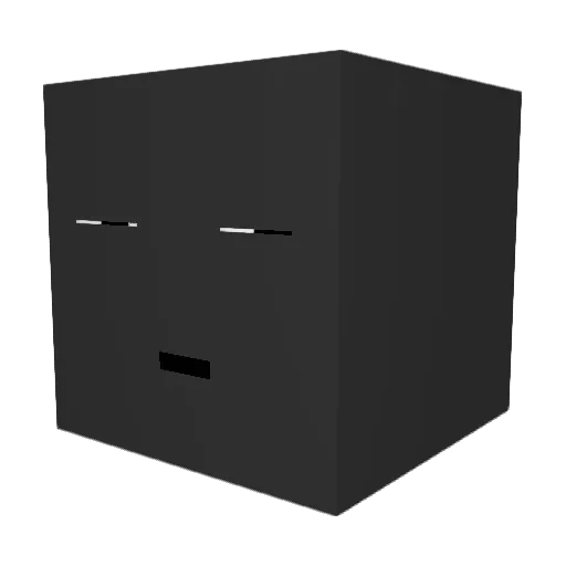 ribang Minecraft avatar head, 3D render