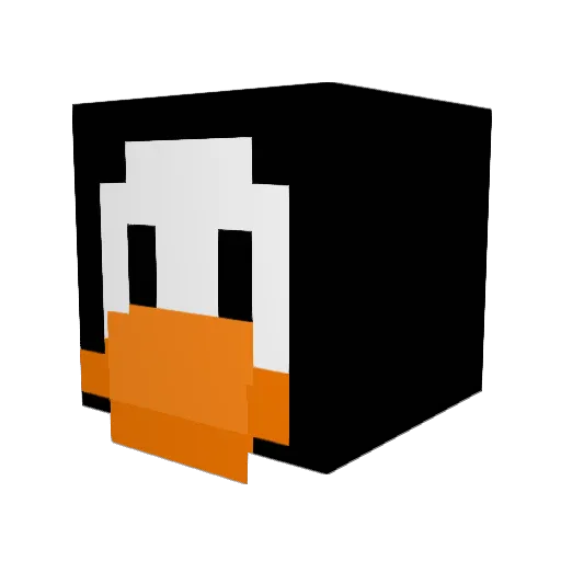 ribbiks Minecraft avatar head, 3D render