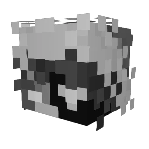 ribbon121 Minecraft avatar head, 3D render