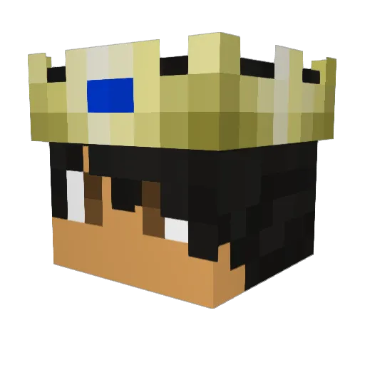 ribbonss Minecraft avatar head, 3D render
