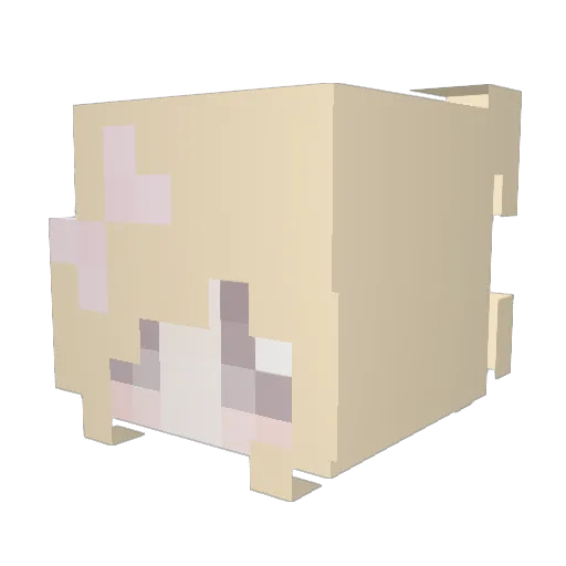 ribbonzz Minecraft avatar head, 3D render
