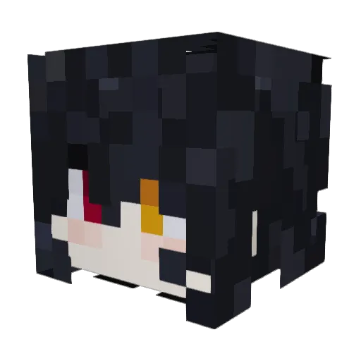 ribflos Minecraft avatar head, 3D render