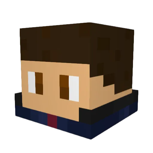 ribrob2121 Minecraft avatar head, 3D render