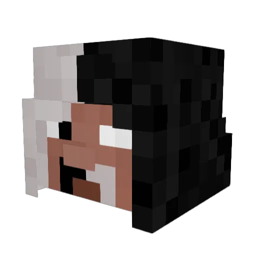 ribyx Minecraft avatar head, 3D render