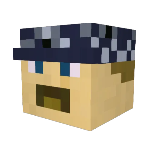 ric3g0d Minecraft avatar head, 3D render