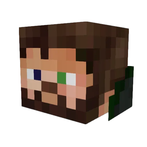 ricaking35 Minecraft avatar head, 3D render
