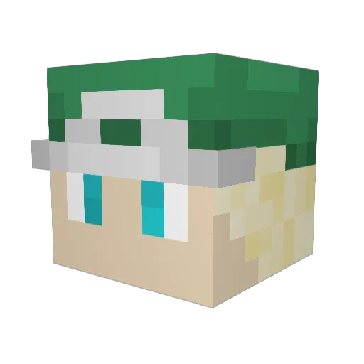 ricardo90A Minecraft avatar head, 3D render