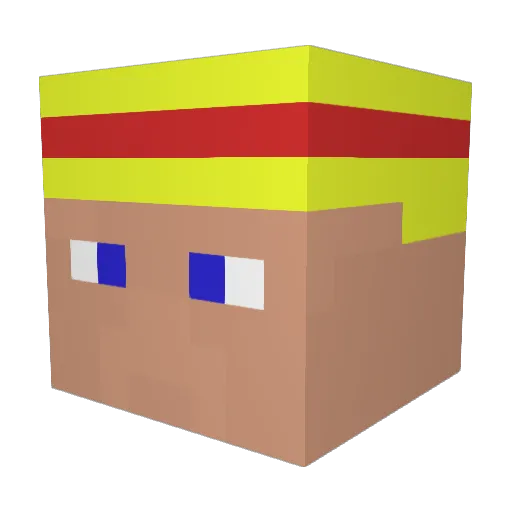 ricardoaaa Minecraft avatar head, 3D render