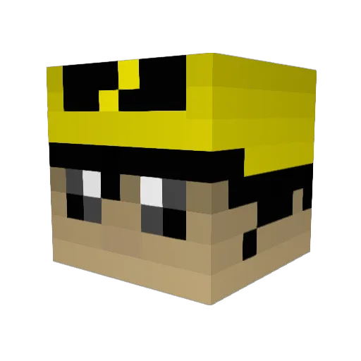ricco909 Minecraft avatar head, 3D render