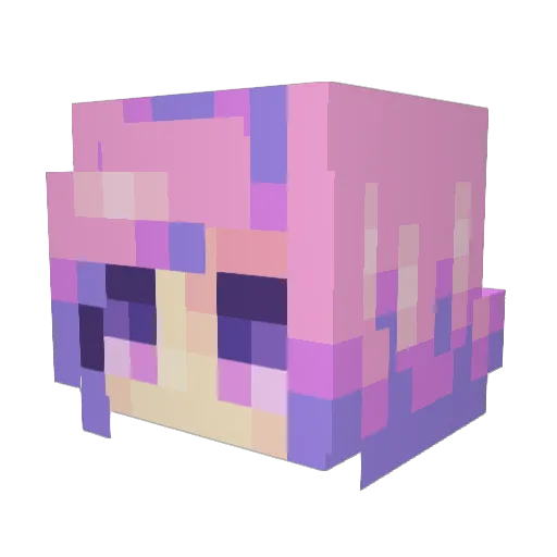 rice_angel Minecraft avatar head, 3D render