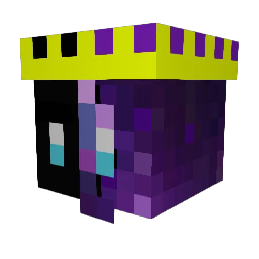 riceber666 Minecraft avatar head, 3D render