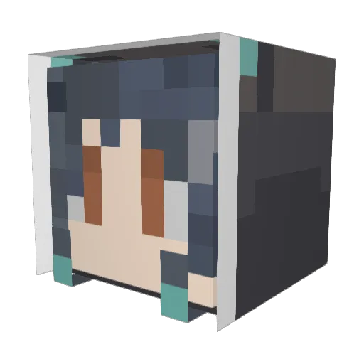 ricedragon0722 Minecraft avatar head, 3D render