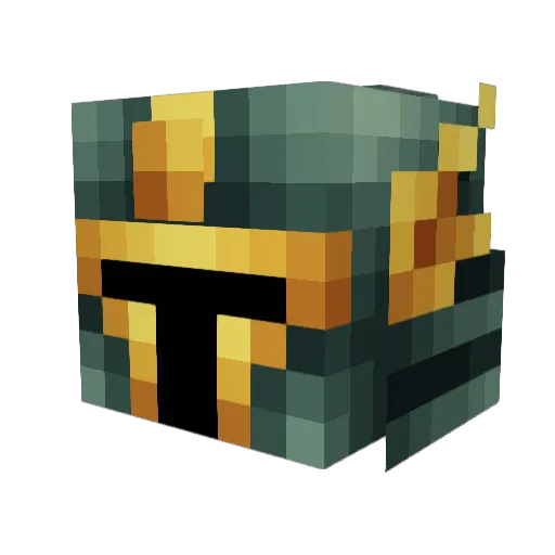riceflair Minecraft avatar head, 3D render