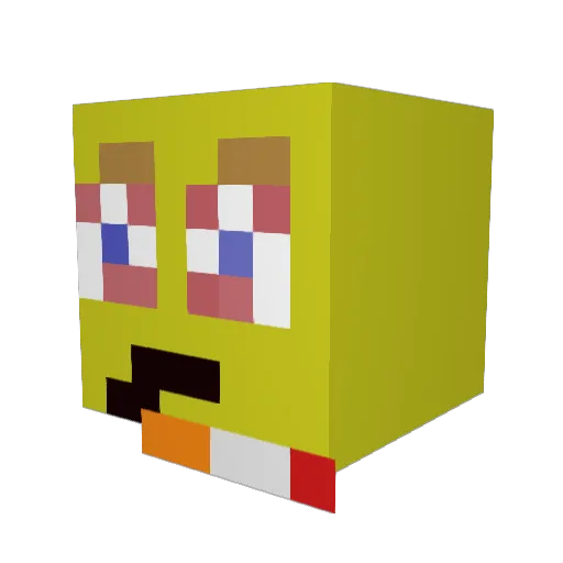 riceinabowl2 Minecraft avatar head, 3D render