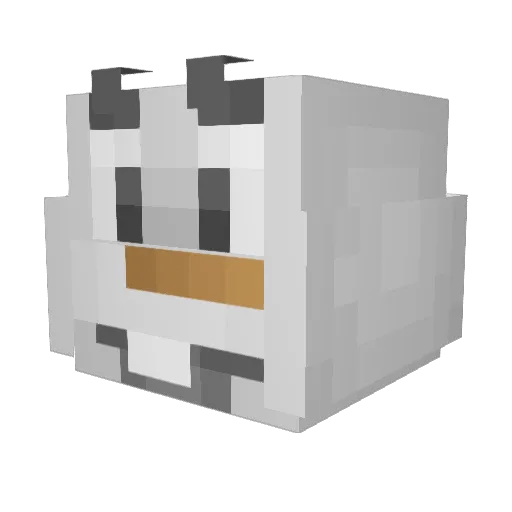 ricesii Minecraft avatar head, 3D render