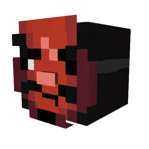 riceuzuki Minecraft avatar head, 3D render