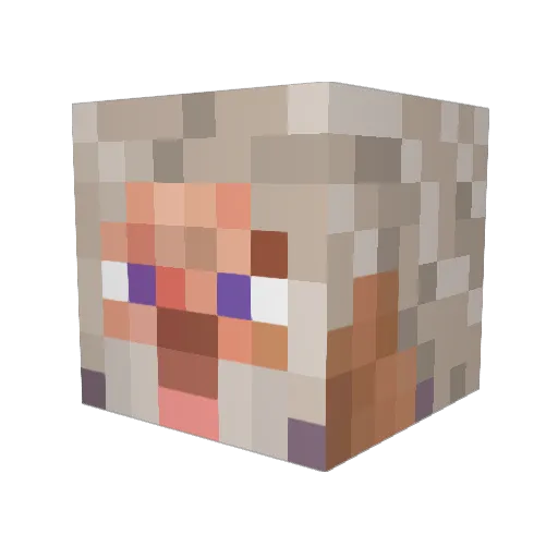 ricewind24 Minecraft avatar head, 3D render
