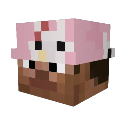 riceyspiceyy Minecraft avatar head, 3D render