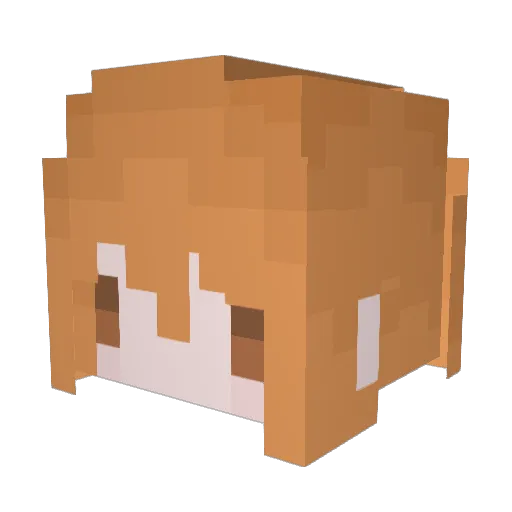 rich1014_TW Minecraft avatar head, 3D render