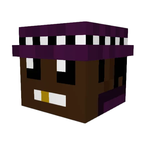 richYam Minecraft avatar head, 3D render