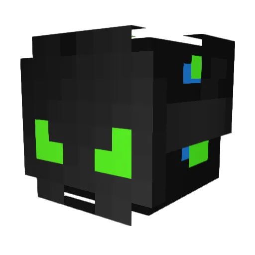 rich_404 Minecraft avatar head, 3D render
