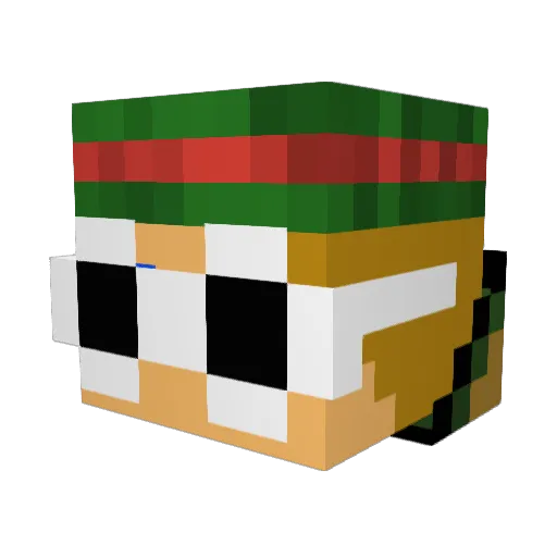 richa537 Minecraft avatar head, 3D render