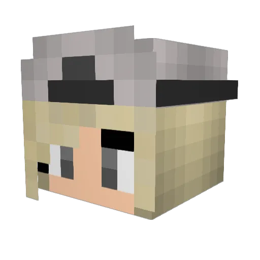richaco Minecraft avatar head, 3D render