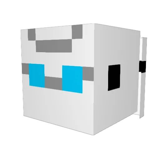 richbutter Minecraft avatar head, 3D render