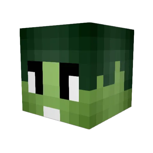 richczy Minecraft avatar head, 3D render