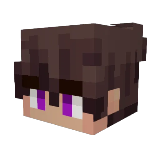 richfree Minecraft avatar head, 3D render