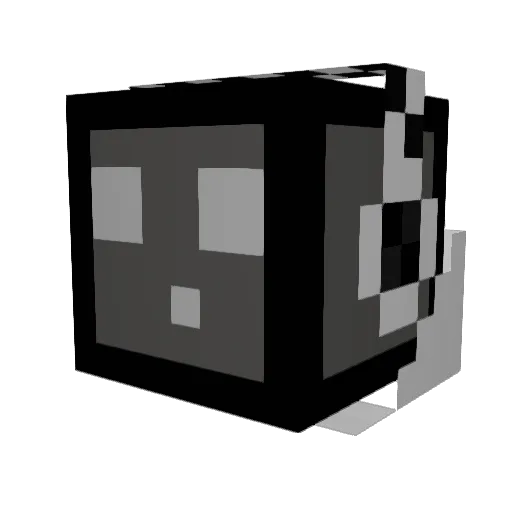 richhub Minecraft avatar head, 3D render