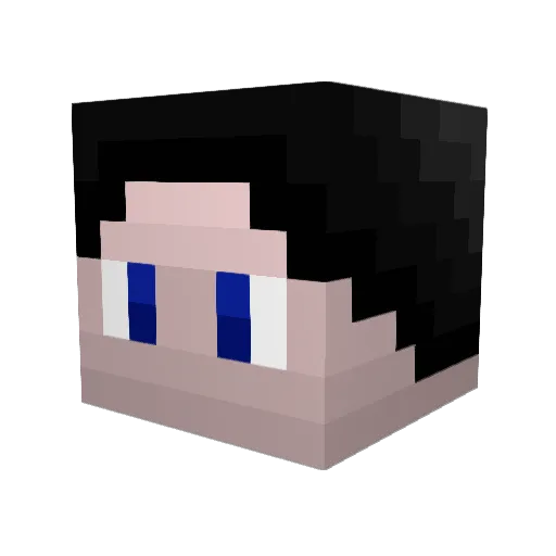 richicru Minecraft avatar head, 3D render