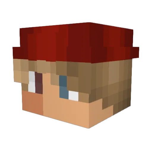 richie2max2 Minecraft avatar head, 3D render