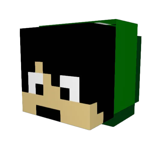 richie34967 Minecraft avatar head, 3D render