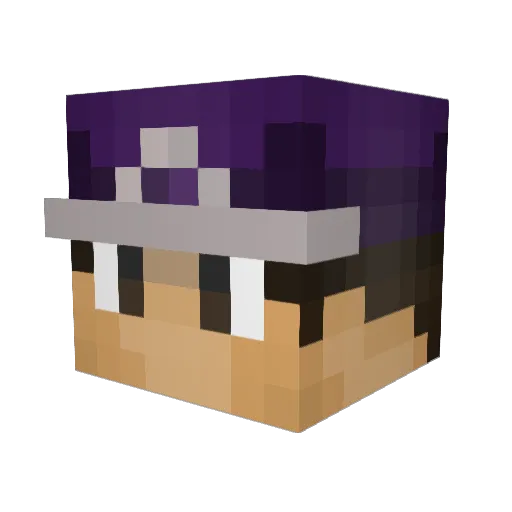 richieSTW Minecraft avatar head, 3D render