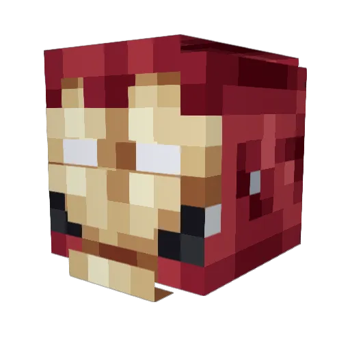 richiss Minecraft avatar head, 3D render